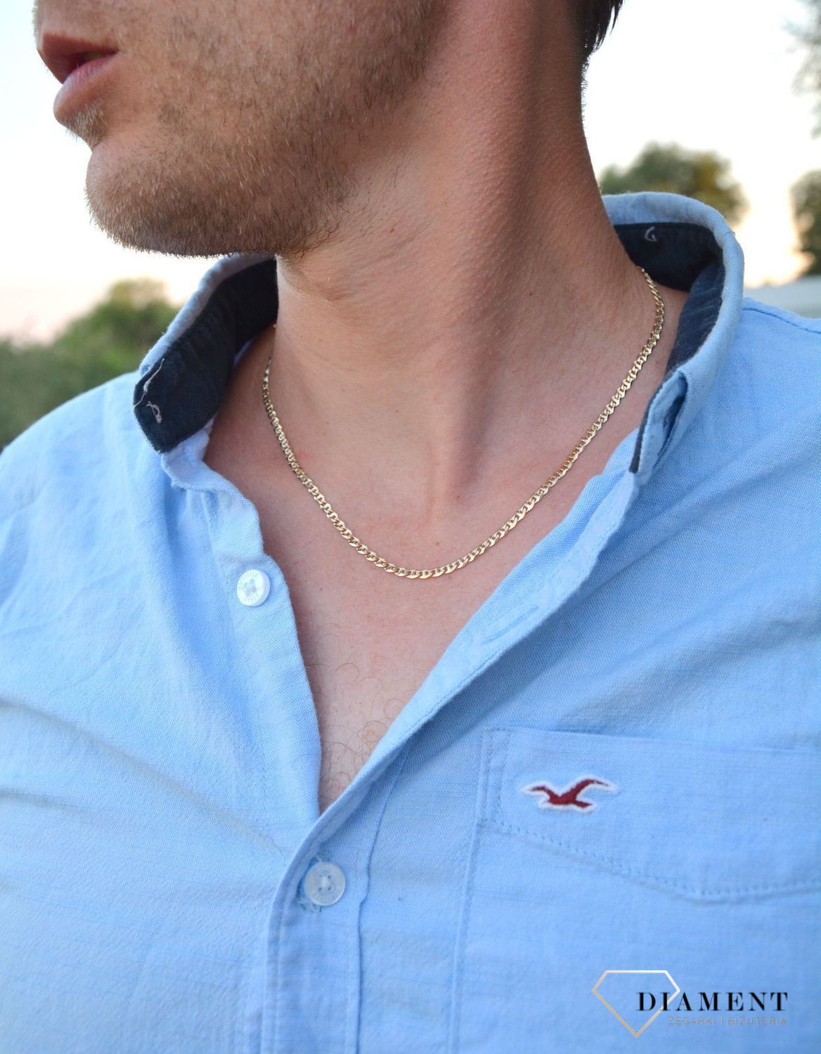 Złoty łańcuszek damski 585 Marina Gucci 1413-080 585 (1).jpg